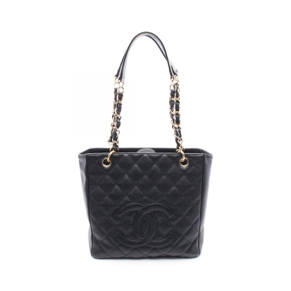 Chanel Matelasse PST Tote Bag Calfskin Cowhide Black
